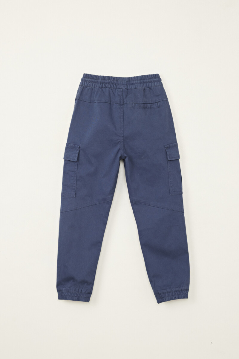Pantalón jogger cintura elástica Azul Oscuro