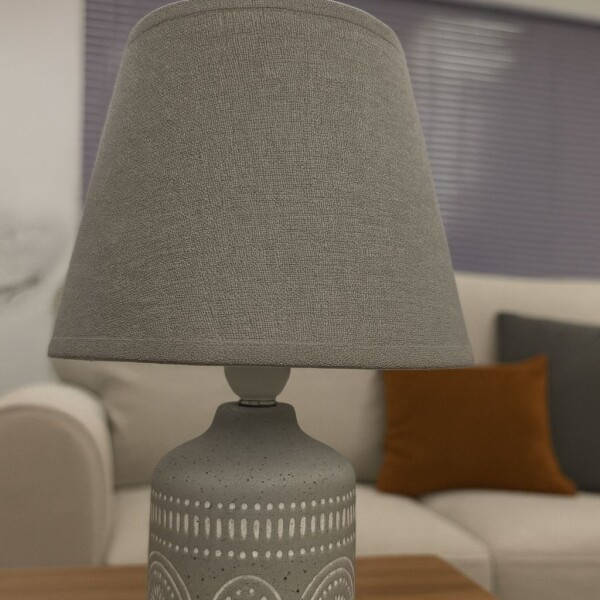 Lampara Portatil De Mesa De Ceramica Gris Claro Lampara Portatil De Mesa De Ceramica Gris Claro