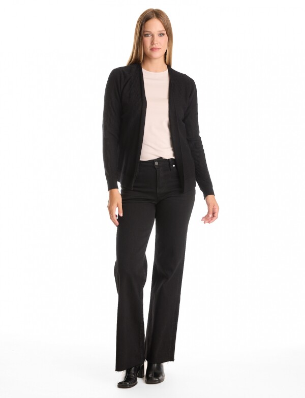 Cardigan Textura NEGRO