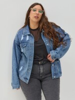 CAMPERA BRILLOS Azul