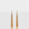 Aros Colgantes Largos Chapon Aros Largos Barrita Metal - Dorado