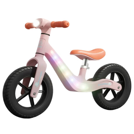 Bicicleta De Equilibrio Sin Pedales C/Luz R10 Niños Rosa