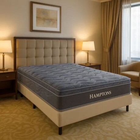 Sommier Queen Colchon THM Hybrid Silver Beige