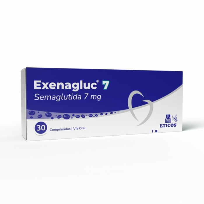 EXENAGLUC 7 MG CJ X 30 COMPR. única