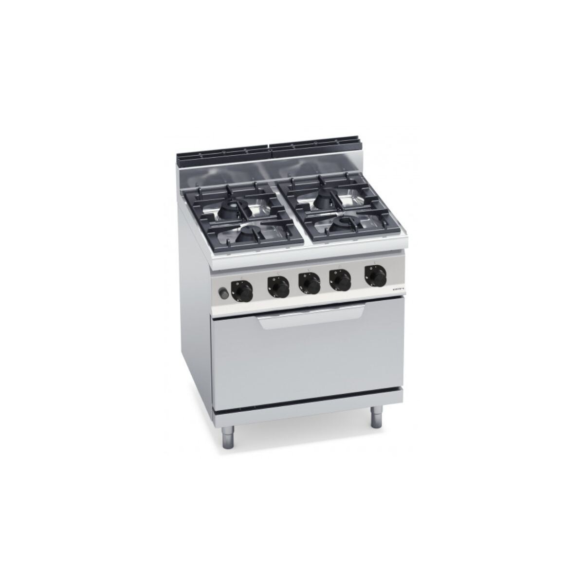 Cocina de 4 Fuegos con Horno a Gas GN 2/1 