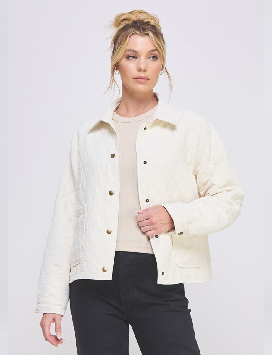 Chaqueta Capitoneada - Crudo 