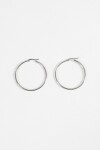 Aros acero extra large plateado