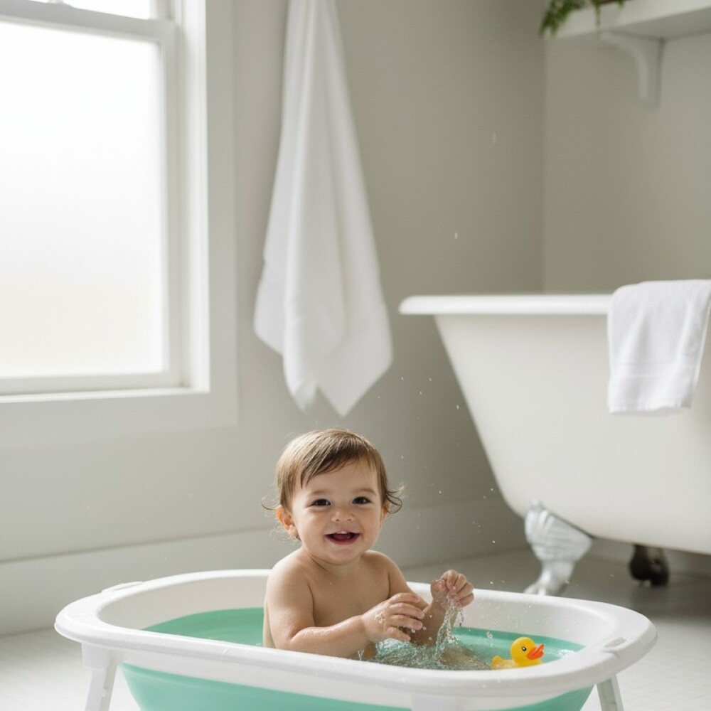 Baño plegable FIJI KIKKABOO verde agua