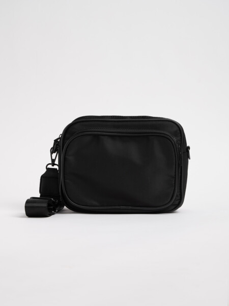 Bandolera beige Negro