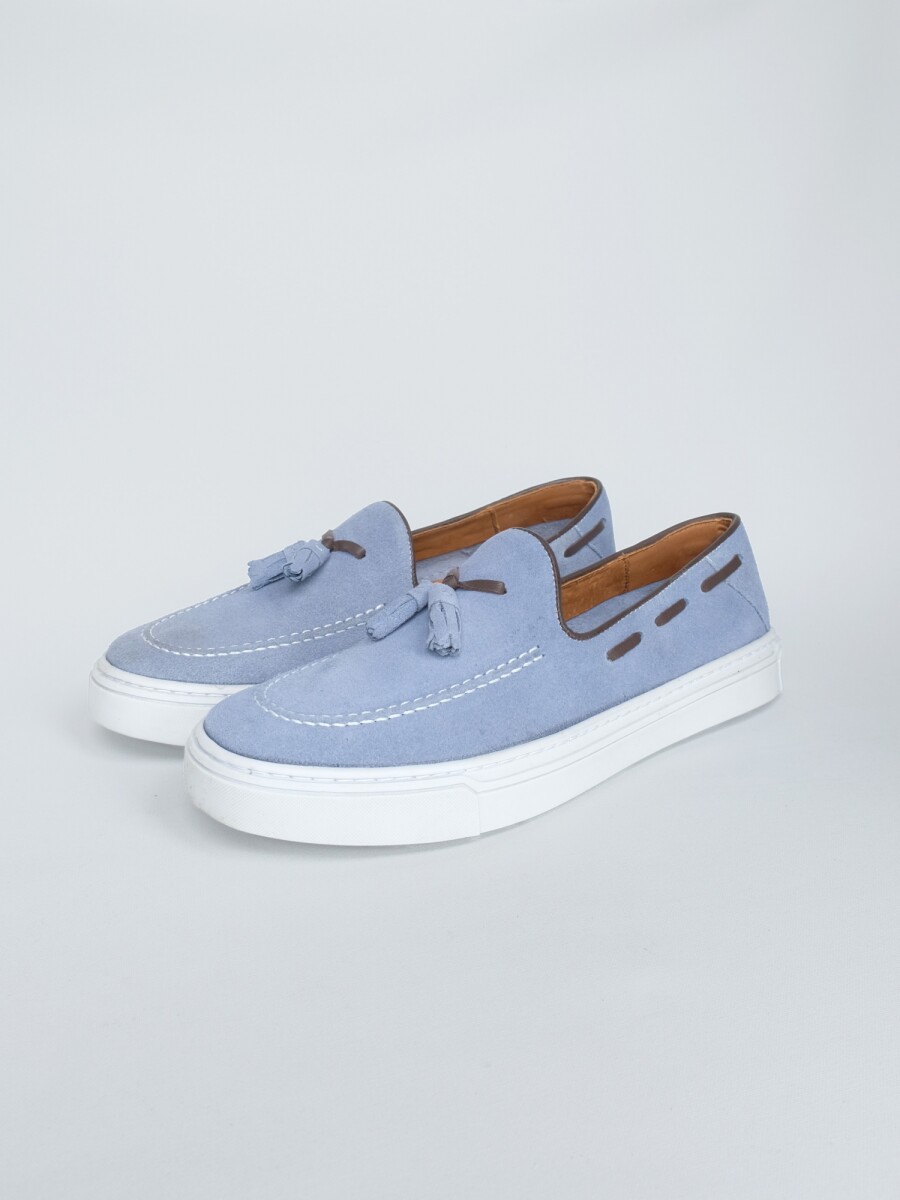 Zapato Slip On Gamuza - Moonlight blue 