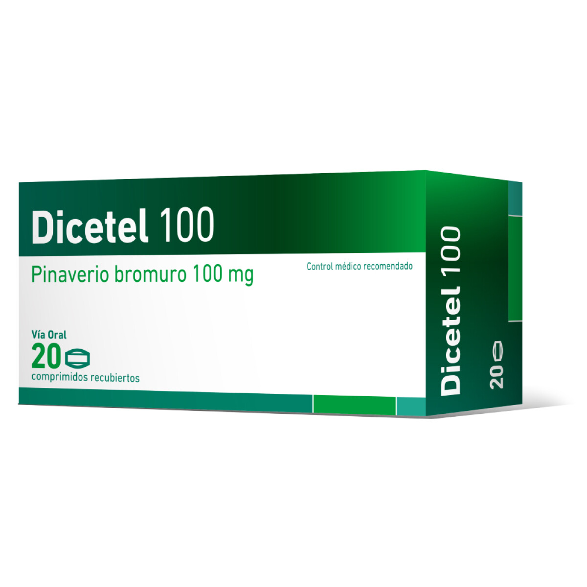 Dicetel 100mg 20 Comprimidos 