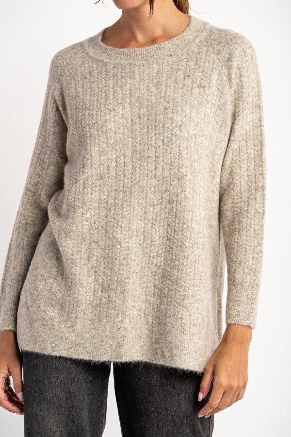 Sweater Texturado Vison