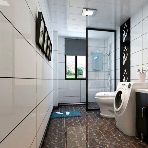 Ceramica Blanca Brillo Rectificada 30X60Cm Pared GAMAS DE BLANCO