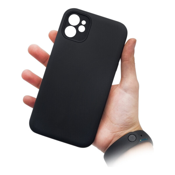 Carcasa Celular Funda Protector TPU Case Silicona Para iPhone 12 Variante Color Negro