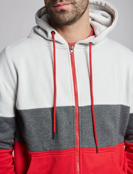 Campera felpa rojo
