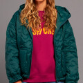 CAMPERA FLERA RUSTY Verde Oscuro