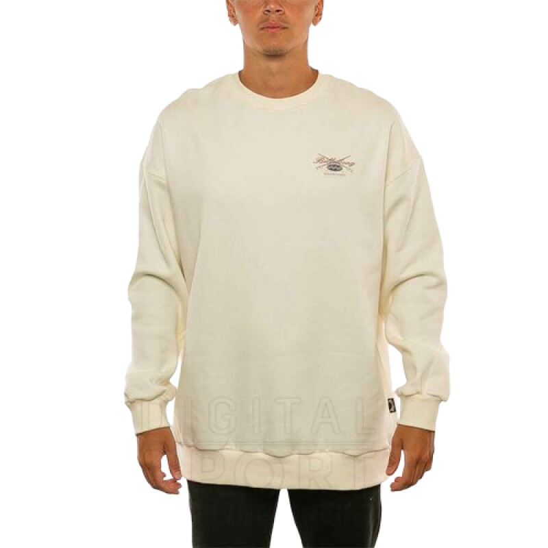 Buzo Billabong New Company Over Crew - Beige Buzo Billabong New Company Over Crew - Beige
