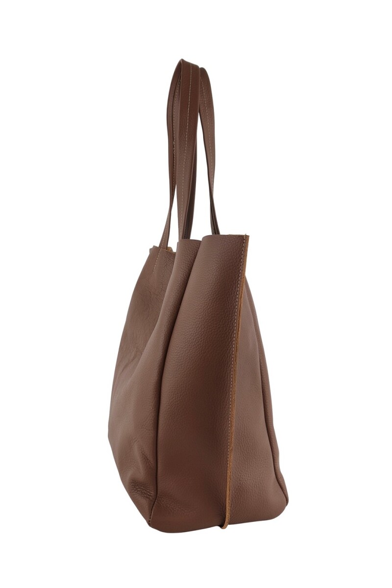 Tote Bag de cuero Marrón