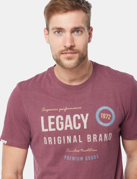 REMERA ESTAMPADA Bordo
