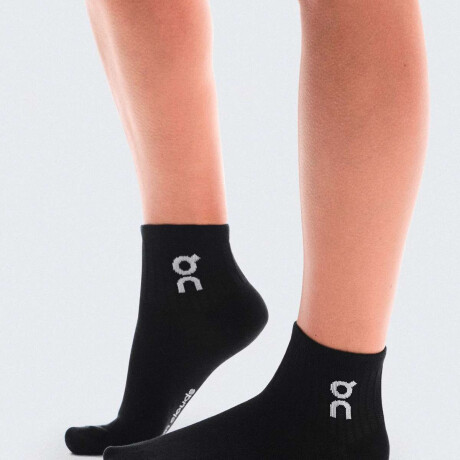 Medias Logo Alto 3P Unisex Negro