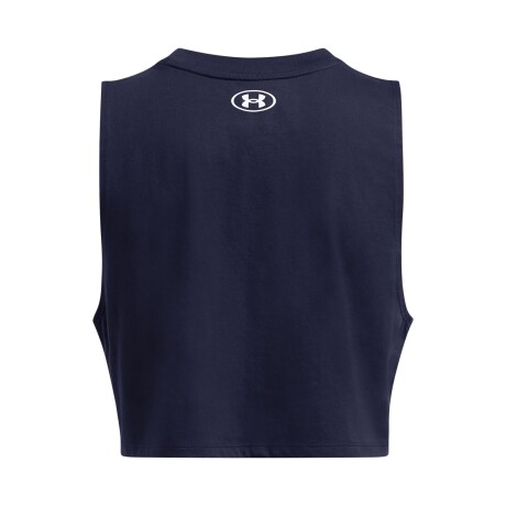 Musculosa Under Armour W Cropped Logo Tank AZUL