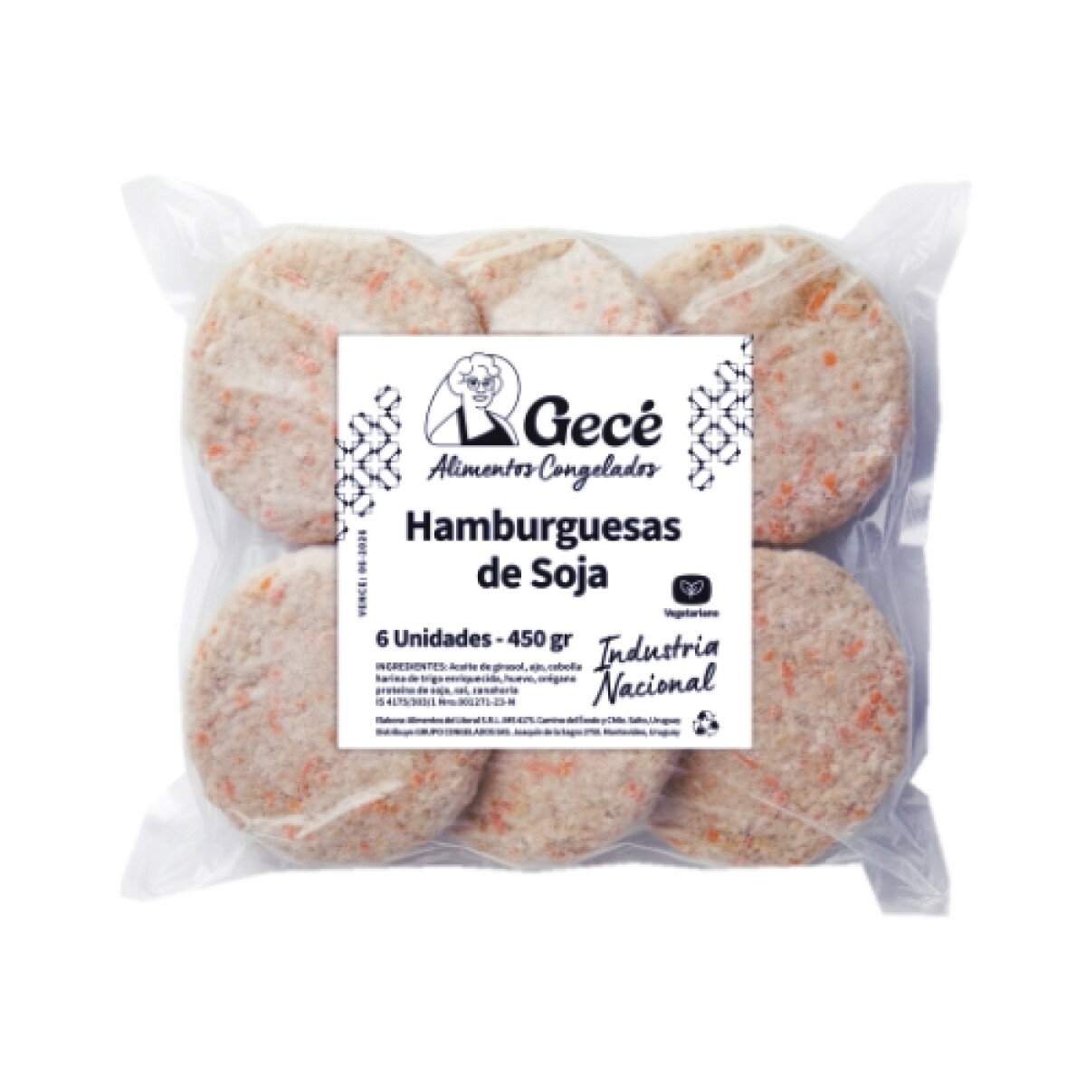 Hamburguesa de Soja Gecé - 6 ud. - 450 g 