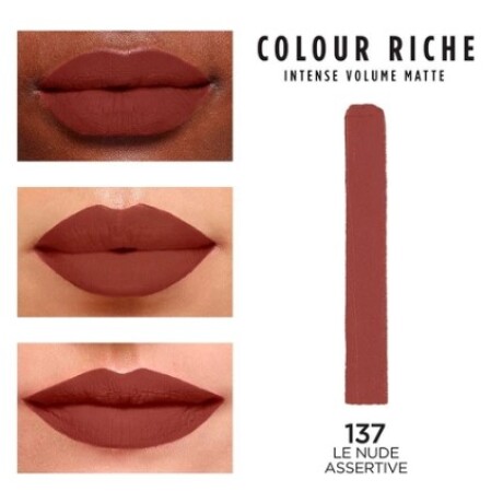 L´oréal Paris Colour Riche Labial en barra 137 Le nude assertive