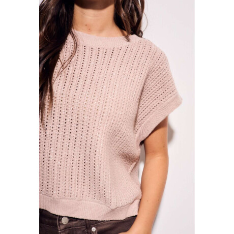 Chaleco Texturado Rosa