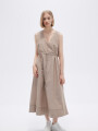 Vestido Mexal Beige Oscuro