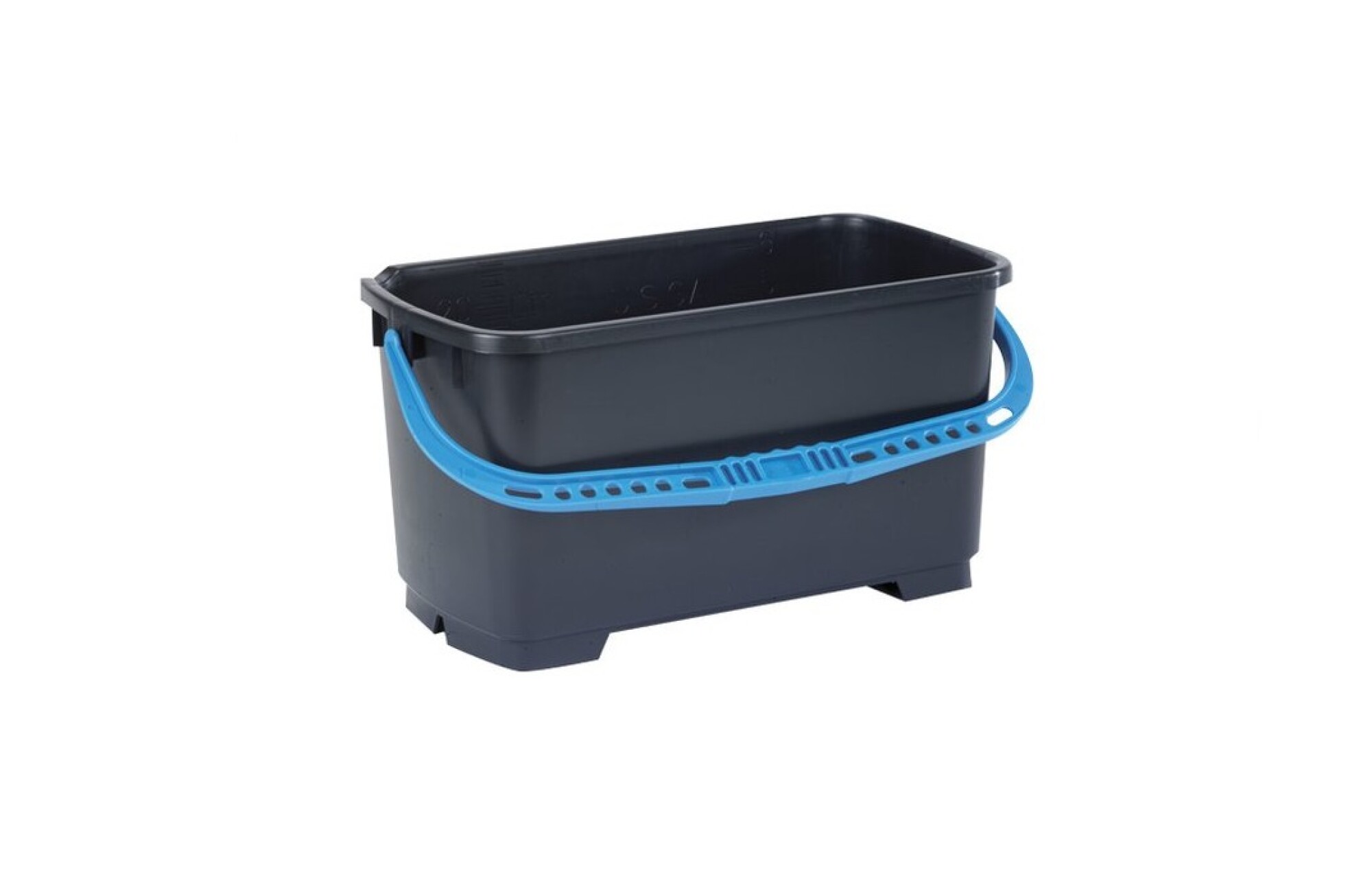 Moerman Balde 22 lts Profi bucket Negro con asas turquesa — SimpliClean