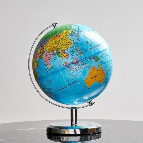 Globo Terráqueo Decorativo 15cm Diameter/ Alto 19cm Globo Terráqueo Decorativo 15cm Diameter/ Alto 19cm