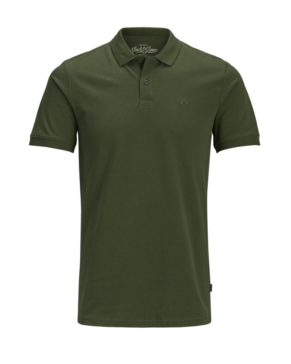 Camiseta Basic Polo Clasica - Olive Night 