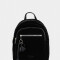 Mochilas Urbanas Mochila De Cuerina Con Charm - Negro