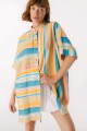 Camisa Azorella Azul/Beige