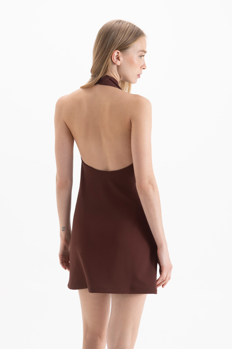 VESTIDO JAZZY Marron