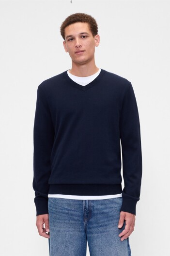 Buzo Algodón Cuello V Hombre Tapestry Navy