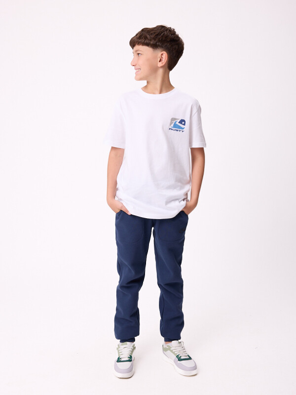 T-SHIRT KOMMA TEEN RUSTY Blanco