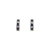 Caravanas Medio aro-Plata 925-Piedra Zafiro y zirconia-CA3269 Conpiedra