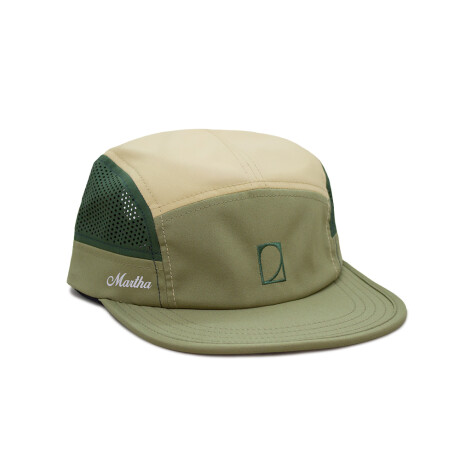 Gorro Martha Eco 7 Panel Hat Verde - Beige