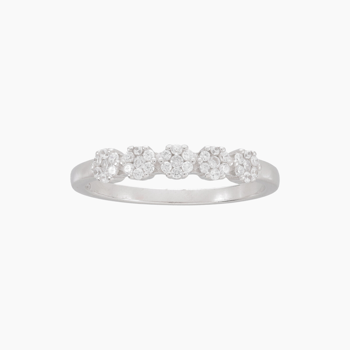 Anillo De Plata 925 Con Circonias 