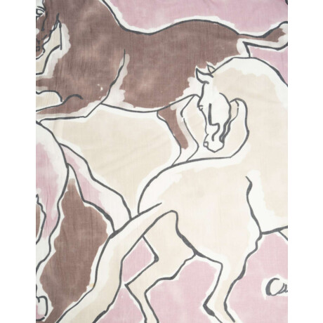 Pañuelo Raso Estampa Caballo Combinacion Multicolor