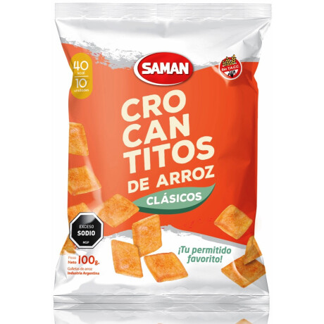 SNACK ARROZ SAMAN 100G CROCANTITO CLASICO SNACK ARROZ SAMAN 100G CROCANTITO CLASICO