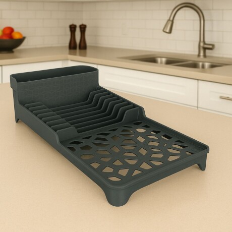 Escurridor de plástico mediano GRIS