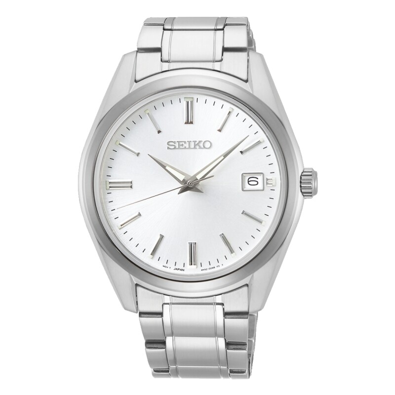 Reloj Seiko SUR307P1 para hombre con correa de acero Plateado