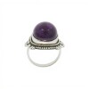 Anillo Oval-Plata 925-Piedra amatista imperial-AN3297 conpiedra