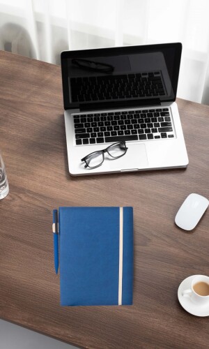 CUADERNO PERPETUO TAMAÑO 16 X 22 CM AZUL