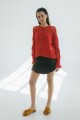 CARDIGAN CUTE COTTON Rojo
