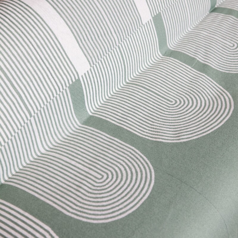 Manta para sillón y cama con diseños semicírculo verde 180 x 230 cm