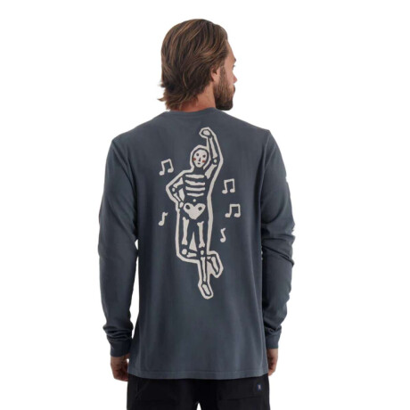 Remera Roark Folk Yeah Gris Oscuro