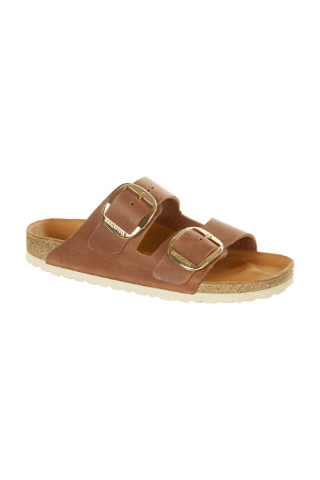 Sandalia Arizona Big Buckle Leoi - Estrecha Cognac
